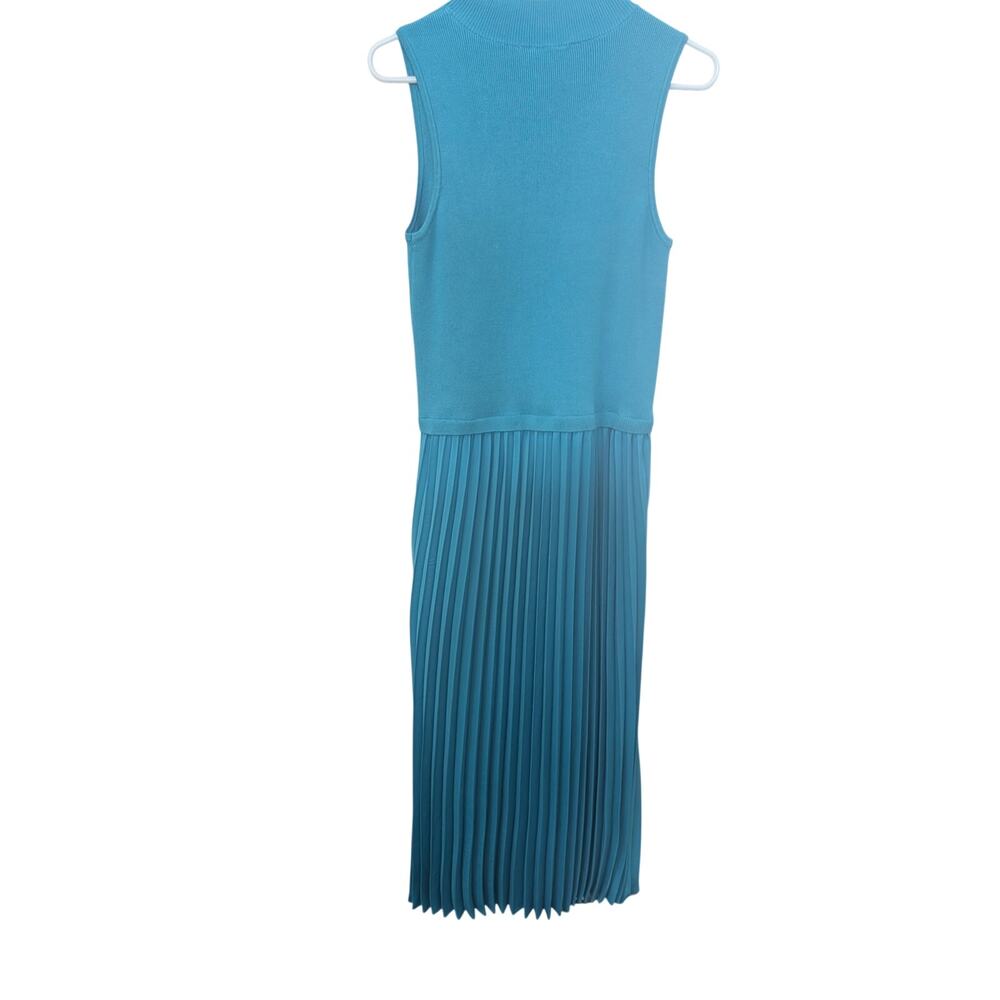 Avara Teal Sleeveless Pleated Midi Maxi Dress NWT Women’s Size Medium - Picture 4 of 6